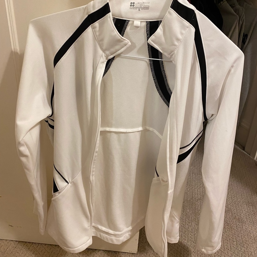 White and black jacket